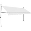 vidaXL Manual Retractable Awning with LED 350 cm Cream