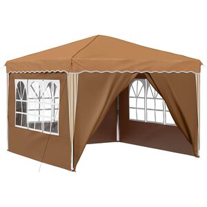 vidaXL Pop-up Party Tent 288 x 288 x 245 cm Beige Oxford Fabric