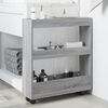 vidaXL Narrow Storage Trolley 3 Tier Grey Sonoma Engineered Wood