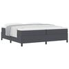 vidaXL Bed Frame Dark grey 200 x 200 cm Corduroy fabric