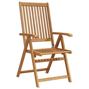 vidaXL Folding Chairs 2 pcs Solid Acacia Wood
