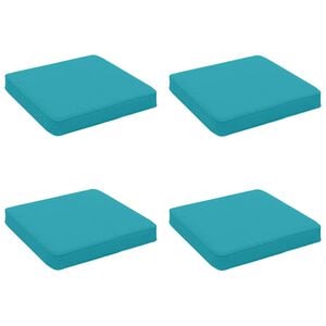 vidaXL 4-Piece Seat Cushions VUGHT 4 pcs 100% Polyester Turquoise