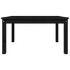 vidaXL Garden Table Black 82.5x50.5x45 cm Solid Wood Pine
