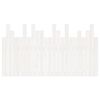 vidaXL Wall Headboard White 146.5x3x80 cm Solid Wood Pine