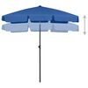 vidaXL Beach Parasol Azure Blue 180x120 cm