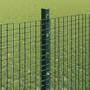 vidaXL Fence with Post Green 1.2 x 50 m Steel and PVC