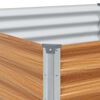 vidaXL Garden Raised Bed 970 x 100 x 36 cm Galvanised Steel