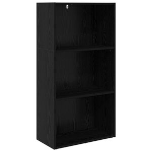 vidaXL Bookshelf 60 x 30 x 114 cm Engineered Wood Black Oak