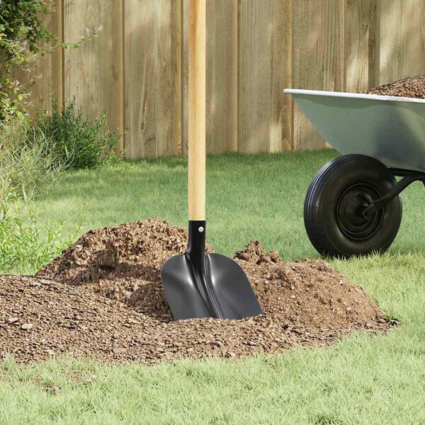 vidaXL Shovel Head Black 34.5 x 24 cm Powder-Coated Steel