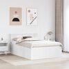 vidaXL Bed Frame with Headboard White 160 x 200 cm Engineered Wood