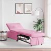vidaXL Sofa Bed Pink 194 x 67 x 37 cm Fabric