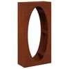 vidaXL Firewood Rack 50x23x100 cm Weathering Steel