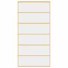 vidaXL Sliding Door Gold 102.5x205 cm Clear ESG Glass and Aluminium