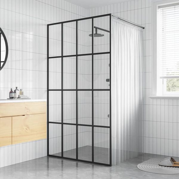 vidaXL Walk-in Shower Screen Clear Tempered Glass 80x195 cm