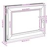 vidaXL Basement Window "RISOR" 80x60 cm Tilt&Turn DIN Left Anthracite
