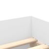 vidaXL Bed Frame with Drawers without Mattress White 90x190 cm Single