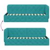 vidaXL Corner Bed Frame with Headboard Turquoise 80 x 200 cm Velvet