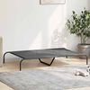 vidaXL Elevated Dog Bed Grey 130x80x20 cm Textilene and Steel