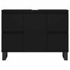 vidaXL Bathroom Cabinet Black 80x33x60 cm Engineered Wood