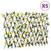 vidaXL Artificial Ivy Trellis Expandable 5 pcs Yellow 180x60 cm
