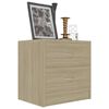 vidaXL Bedside Cabinet Sonoma Oak 40x30x40 cm Engineered Wood