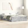 vidaXL Bed Frame without Mattress Concrete Grey 120x200 cm