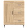 vidaXL Highboard Sonoma Oak 69.5x34x180 cm Engineered Wood