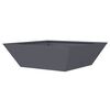 vidaXL Garden Planter 5 pcs Anthracite 50 x 50 x 15 cm