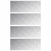 vidaXL Stair Tread Rectangular 4 pcs Silver 80 x 30 cm Aluminium