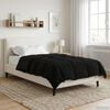 vidaXL Winter Duvet Quilted Black 140 x 220 cm Microfiber