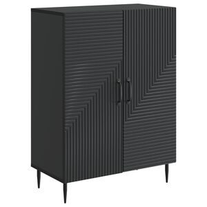 vidaXL Sideboard Black 66 x 34.5 x 89.5 cm Engineered Wood