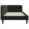 vidaXL Corner Bed Frame with Headboard Black 100 x 200 cm Velvet