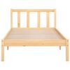vidaXL Bed Frame without Mattress Solid Wood Single