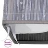 vidaXL Bamboo Laundry Basket Grey