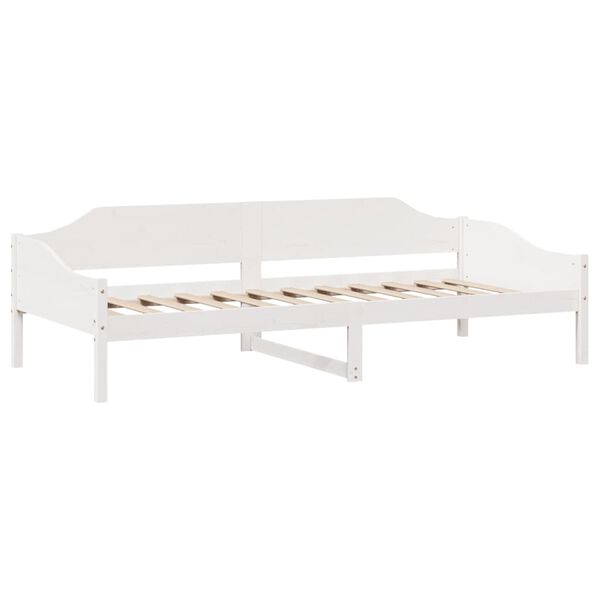 vidaXL Bed Frame without Mattress White 90x200 cm Solid Wood Pine