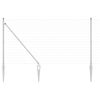 vidaXL Outdoor Euro Fence with Spikes 25 x 1.2 m Galvanised Steel Mesh