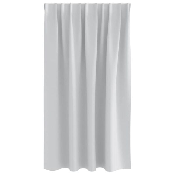 vidaXL Blackout Curtains with Rings 2 pcs Pale Grey 140 x 140 cm