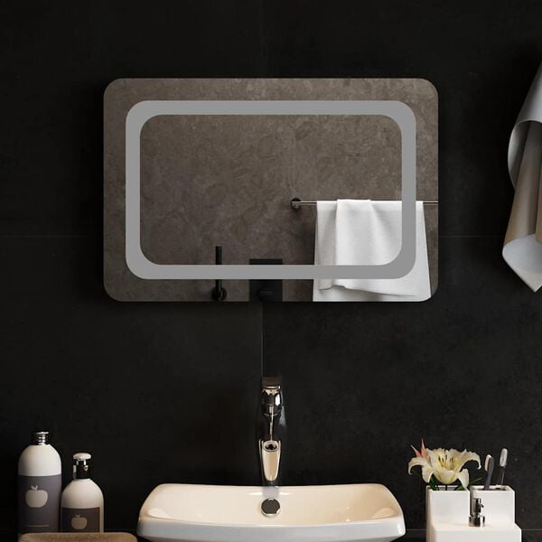 vidaXL LED Bathroom Mirror 60x40 cm