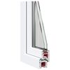 vidaXL Basement Window RISOR 60x60 cm Tilt&Turn DIN Left White