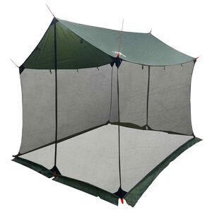 vidaXL Camping Tarp with Mesh Walls 270 x 210 x 210 cm Army Green