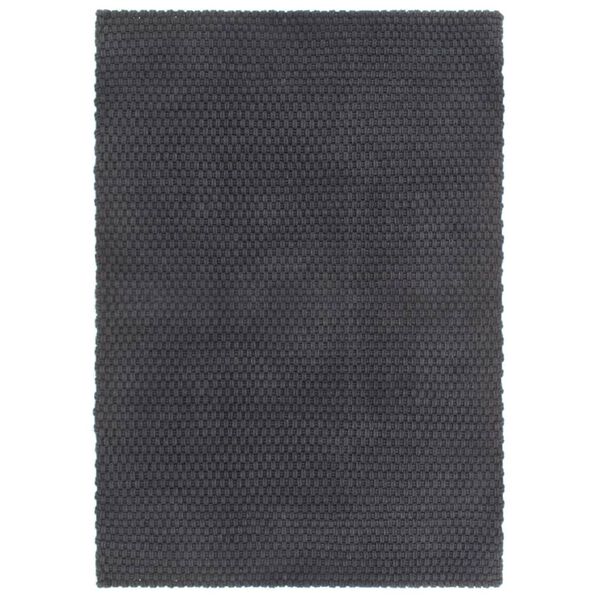 vidaXL Rug Rectangular Anthracite 180x250 cm Cotton