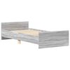 vidaXL Bed Frame without Mattress Grey Sonoma 100x200 cm Engineered Wood