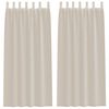 vidaXL Voile Curtain 2 pcs Sand 245 x 140 cm Polyester