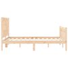 vidaXL Bed Frame without Mattress Double Solid Wood Pine