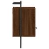 vidaXL Bedside Cabinets Wall-mounted 2 pcs Brown Oak 40x30x61 cm Engineered Wood