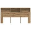 vidaXL Headboard Cabinet Artisian Oak 200x19x103.5 cm Engineered Wood