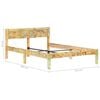 vidaXL Bed Frame without Mattress Solid Reclaimed Wood 120x200cm