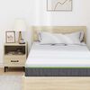 vidaXL Mattress White and Grey 90 x 190 cm Pocket Spring