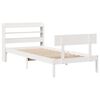 vidaXL Bed Frame without Mattress White 90x200 cm Solid Wood Pine