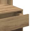 vidaXL Dressing Table with LED Artisan Oak 60x40x140 cm